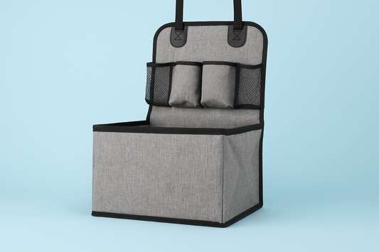 Dog Car Seat,Puppy Booster Seat for Car Front Seat with Storage Pockets,Pet Booster Car Seat for Small to Medium Dog