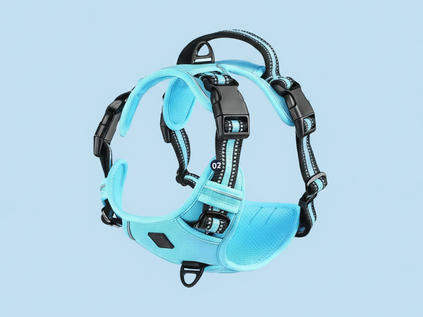 No Pull Dog Harness, Adjustable Soft Padded Pet Vest with Easy Control Handle