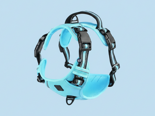 No Pull Dog Harness, Adjustable Soft Padded Pet Vest with Easy Control Handle