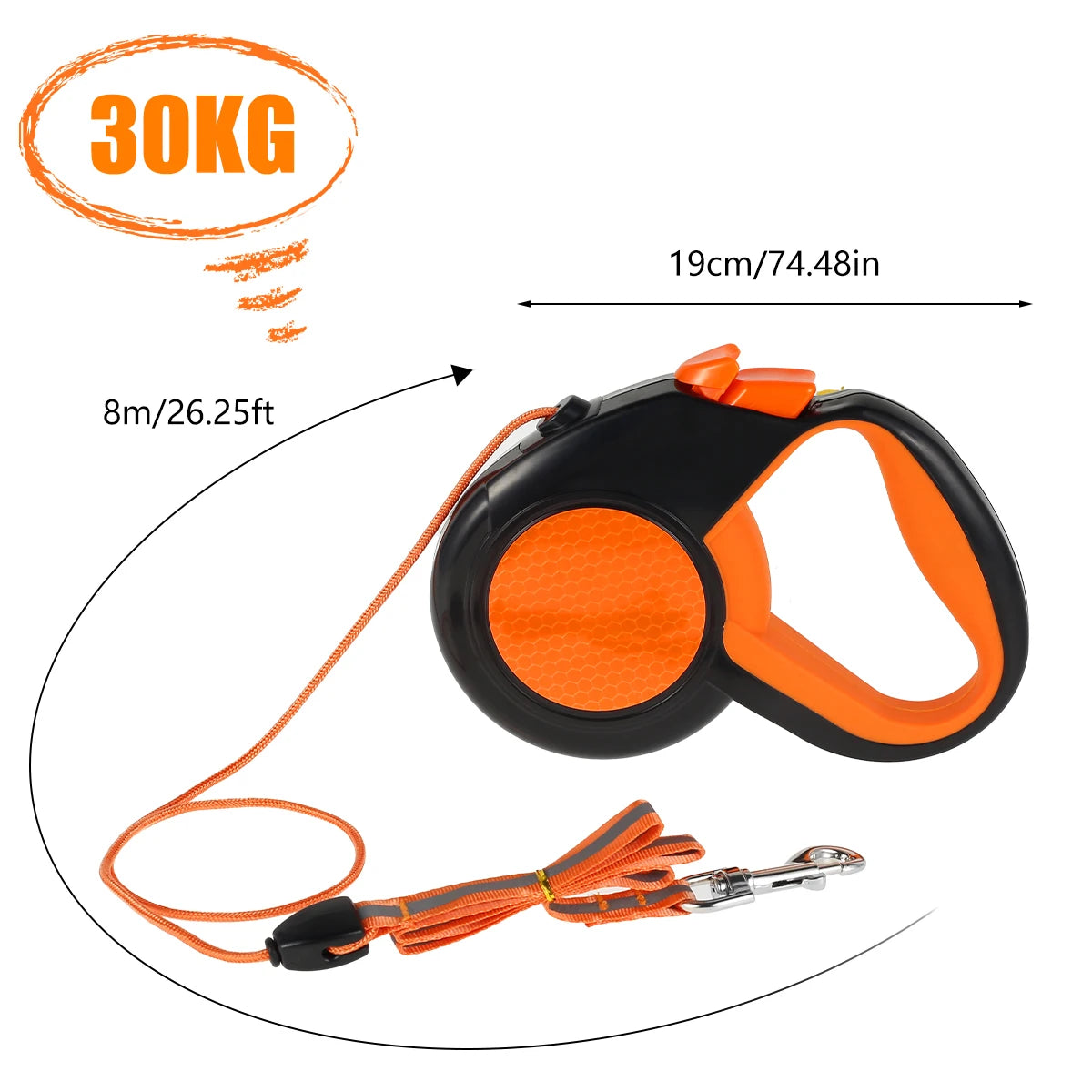 Hands Free Dog Leash Reflective Leash with Waist Bag Retractable Elastic Belt Dog Traction Rope for Running Walking Pet Products