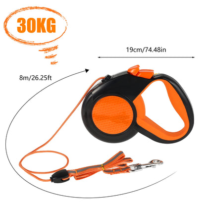 Hands Free Dog Leash Reflective Leash with Waist Bag Retractable Elastic Belt Dog Traction Rope for Running Walking Pet Products